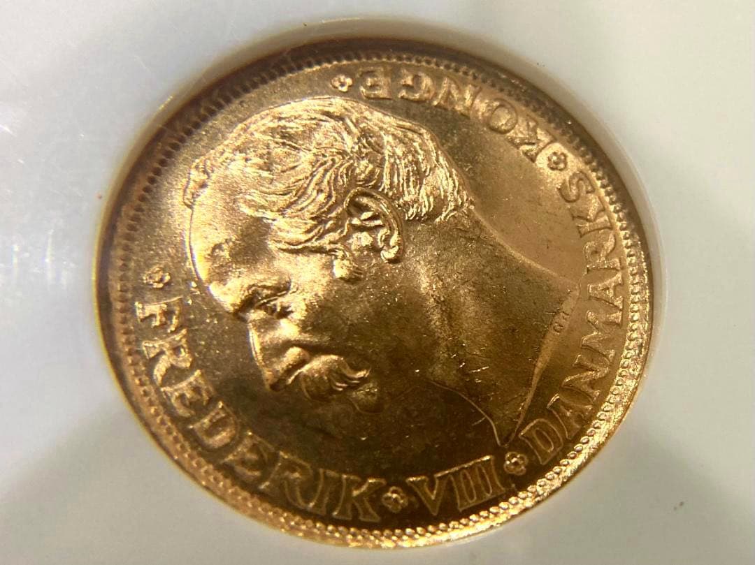 梨くん様専用 1908年デンマーク10クローネ金貨☆NGC MS65 - メルカリ