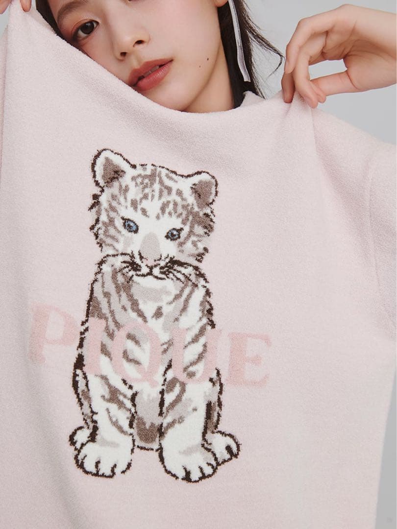 新品・タグ付き】ジェラートピケ ホワイトタイガー上下セット - メルカリ