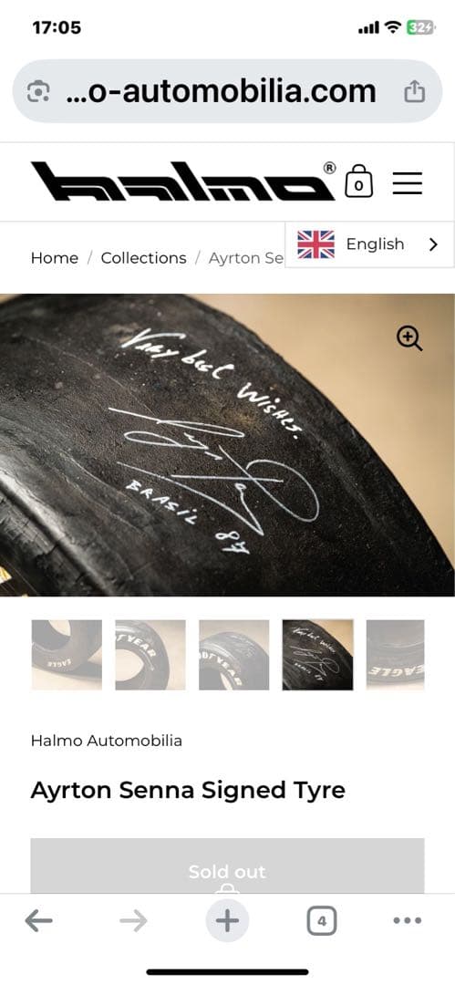 1987年第2期HONDA F1メモリアル アイルトンセナ直筆サイン入額装品