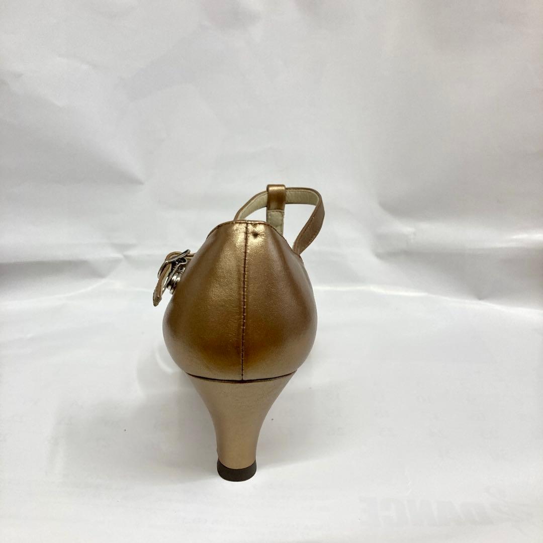 新品 社交ダンス用　月の船 23.5cm 5.5cm パール ベージュ