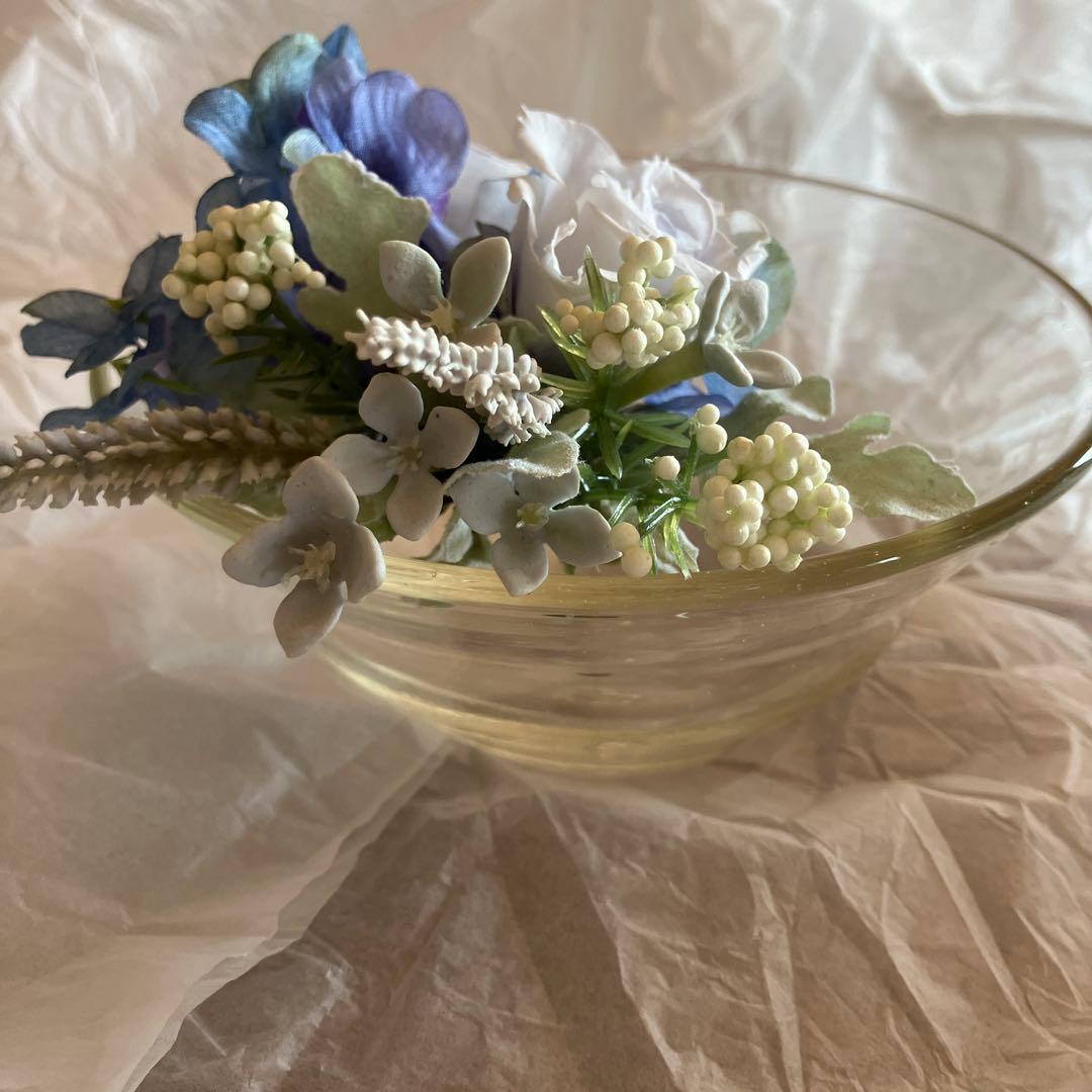 横山秀樹 宙吹き 透明 泡入り 鉢 吹き硝子 倉敷ガラス - メルカリ