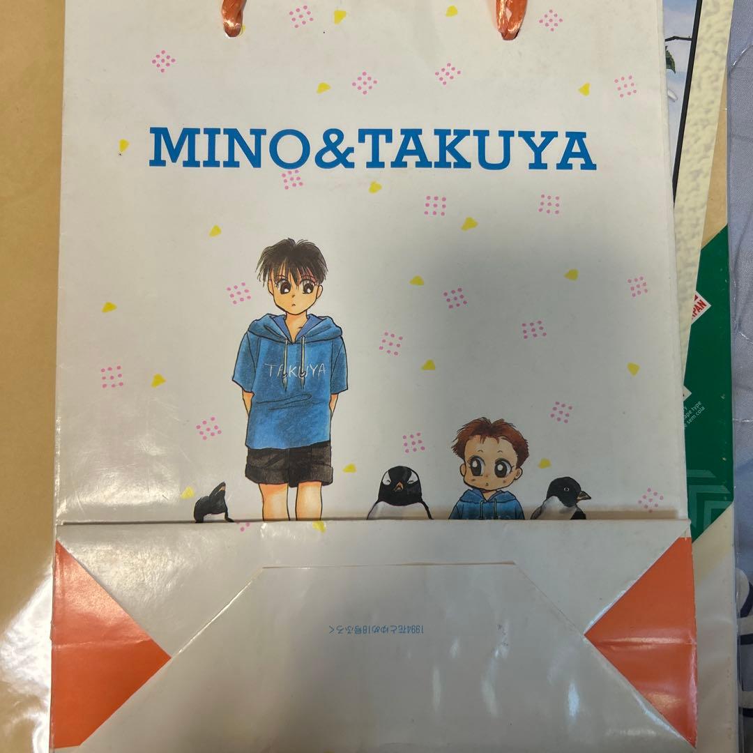 赤ちゃんと僕 直筆サイン色紙2枚、リーフレット、サイン付き紙バッグ　羅川真里茂