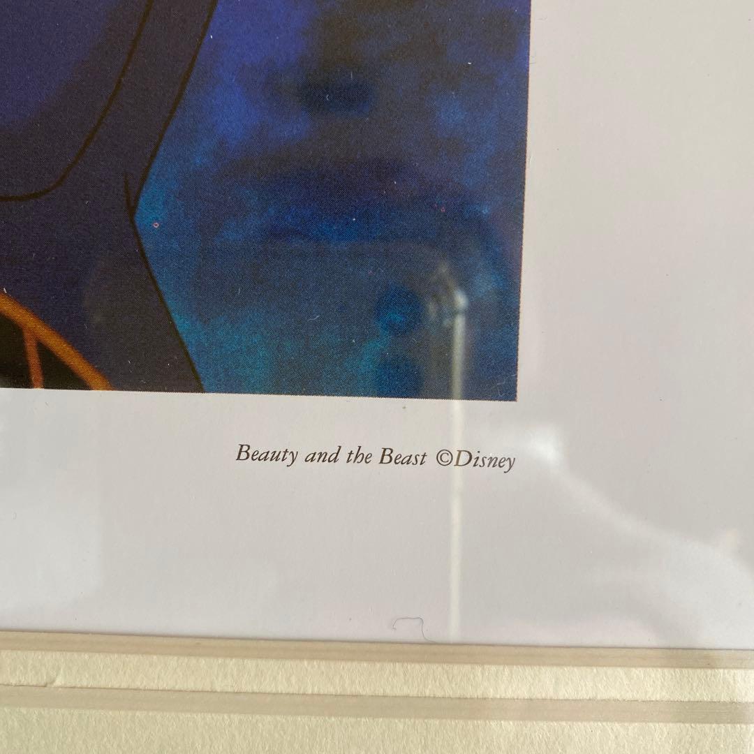 美品　Disney ディズニー　美女と野獣の絵　額装