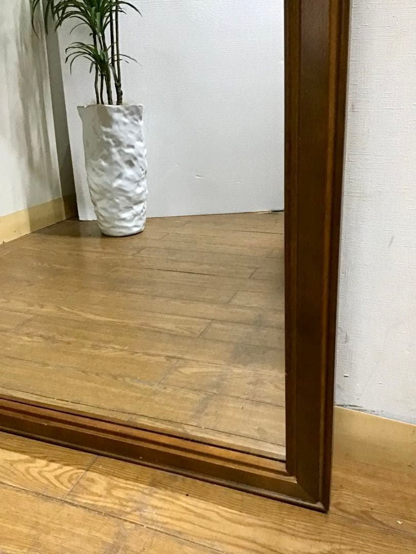 pyo様専用☆管339☆アンティーク調☆木製大型ミラー☆ジャンボミラー