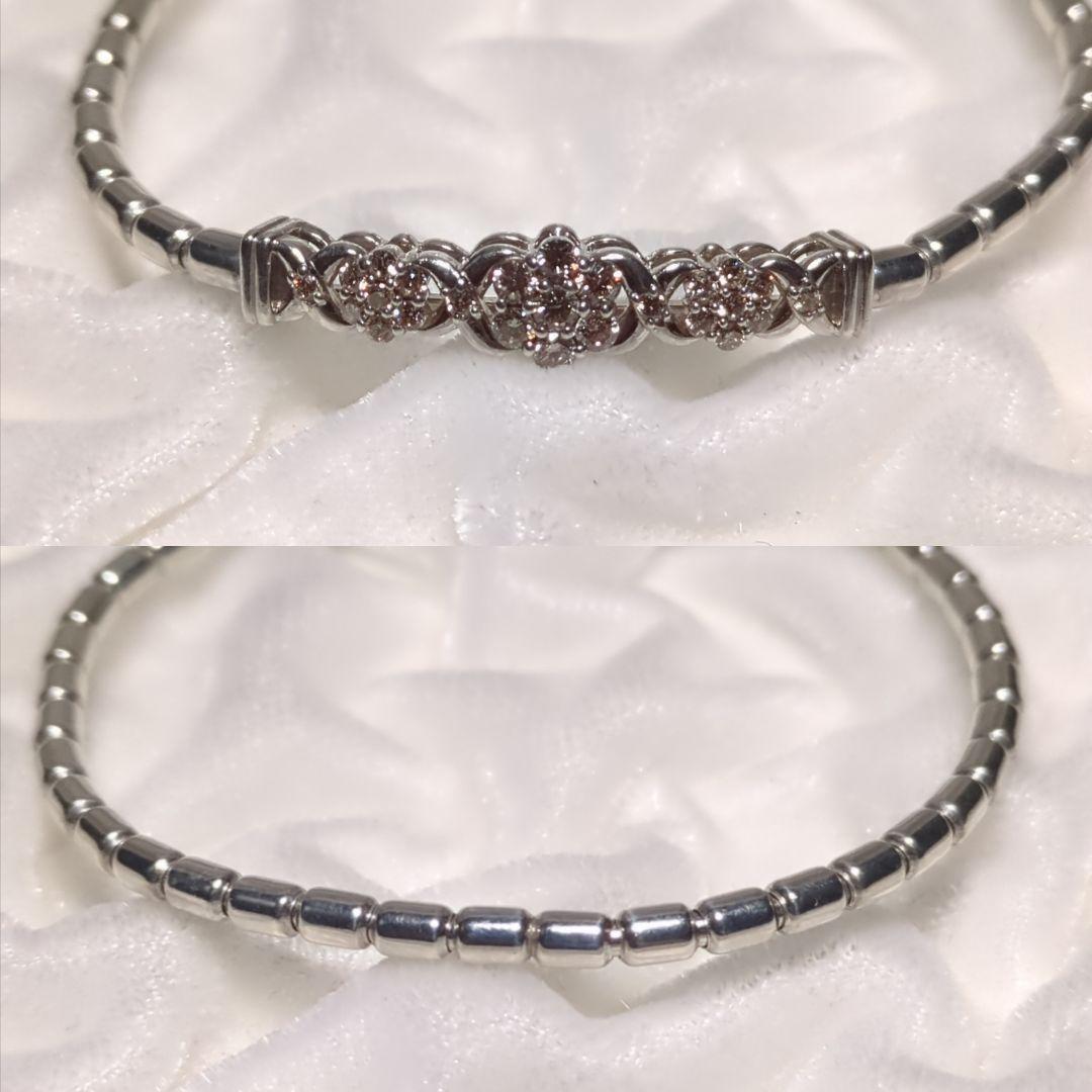 ダイヤモンドブレスレット 0.50ct SILVER 357