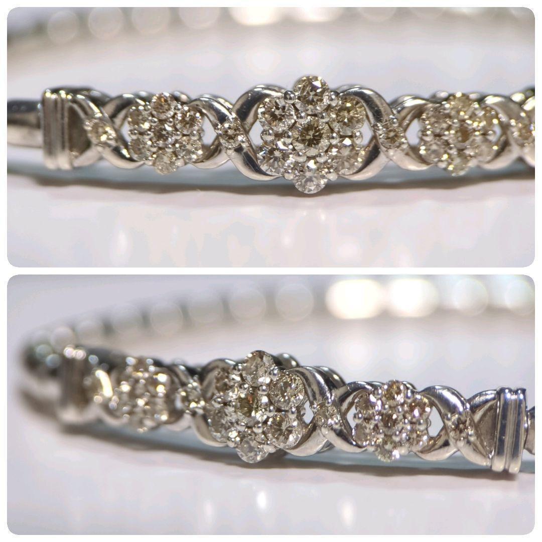 ダイヤモンドブレスレット 0.50ct SILVER 357