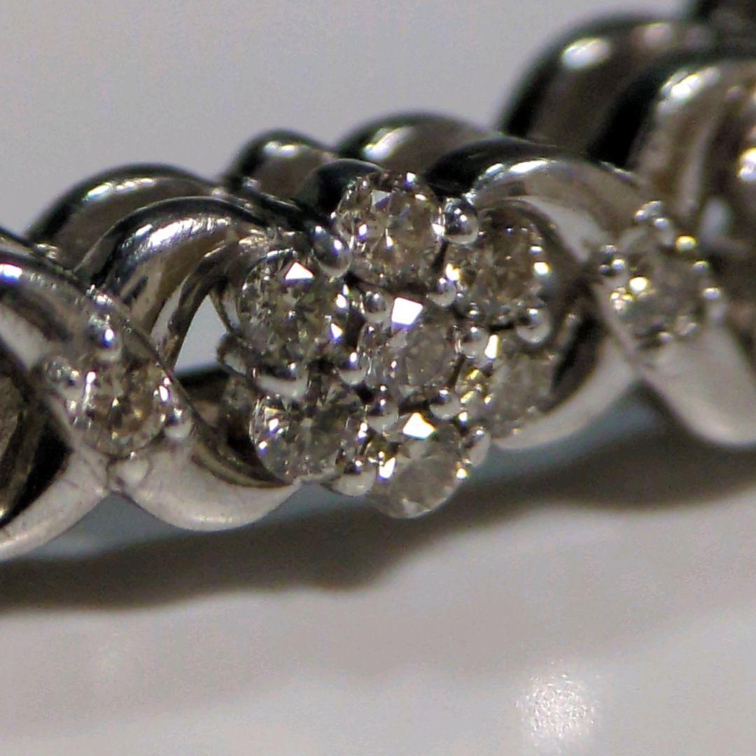 ダイヤモンドブレスレット 0.50ct SILVER 357