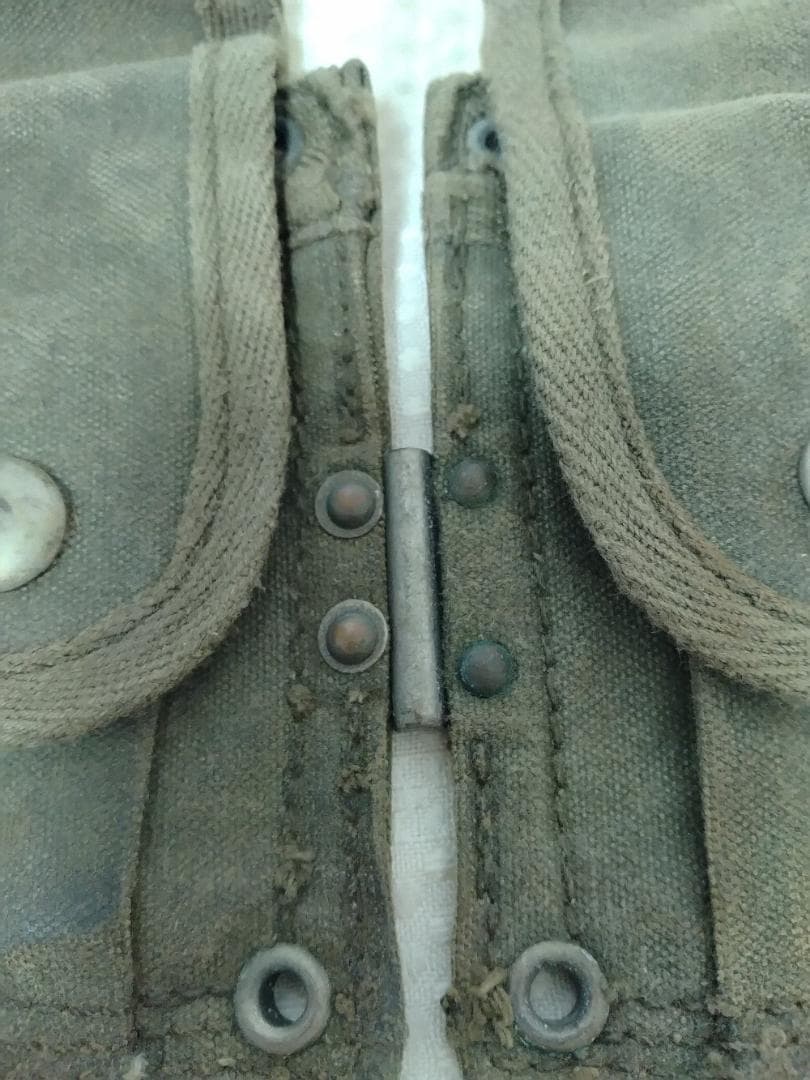 麦*様 自衛隊 M1小銃弾納マガジンポーチ官給品 昭和33年