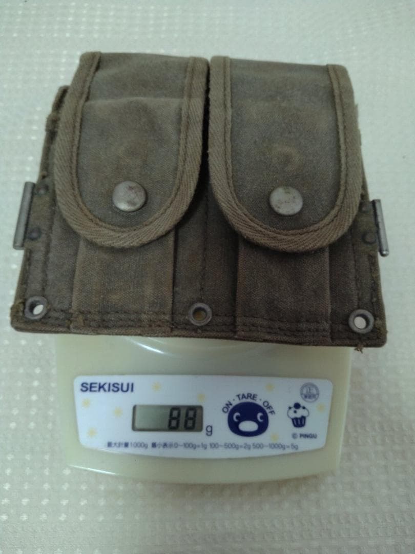 麦*様 自衛隊 M1小銃弾納マガジンポーチ官給品 昭和33年