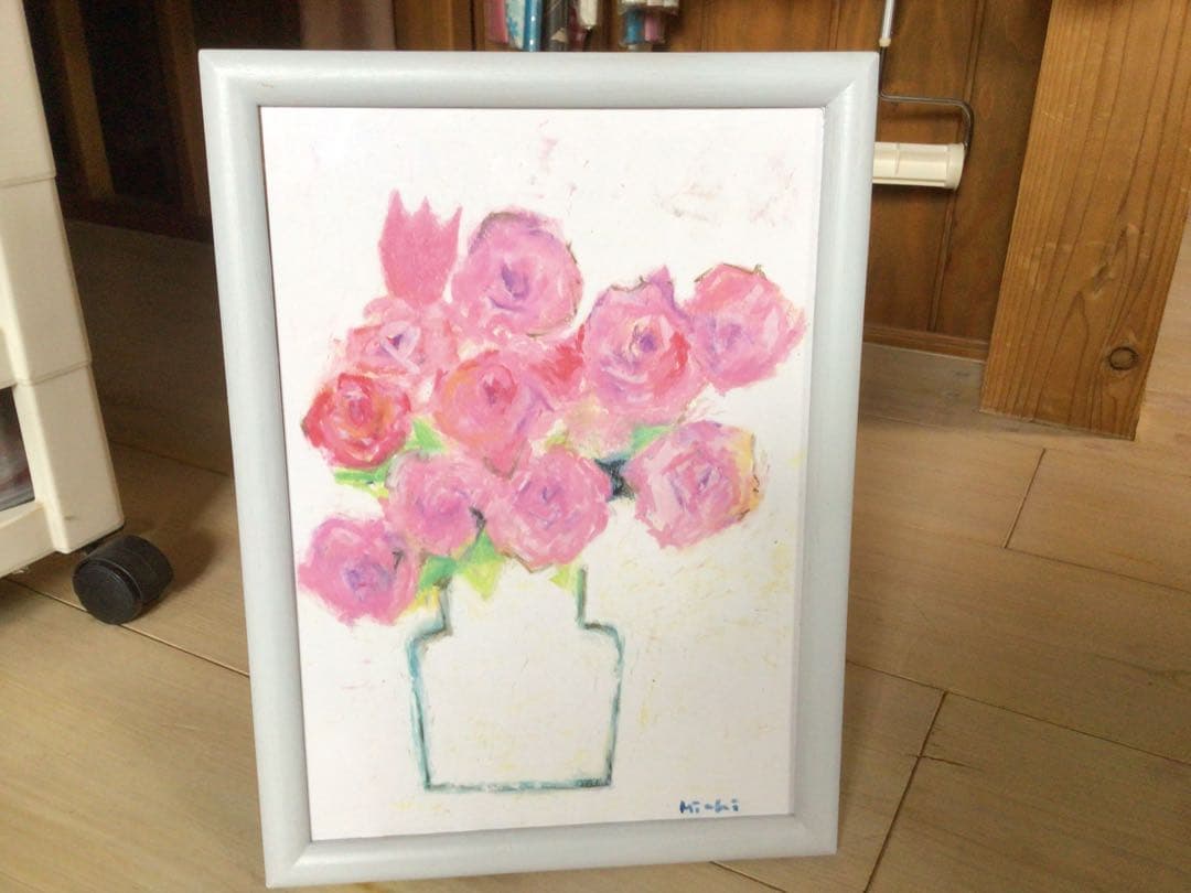 ガネーシャさん専用ですパステル画 3点セット 果物と花