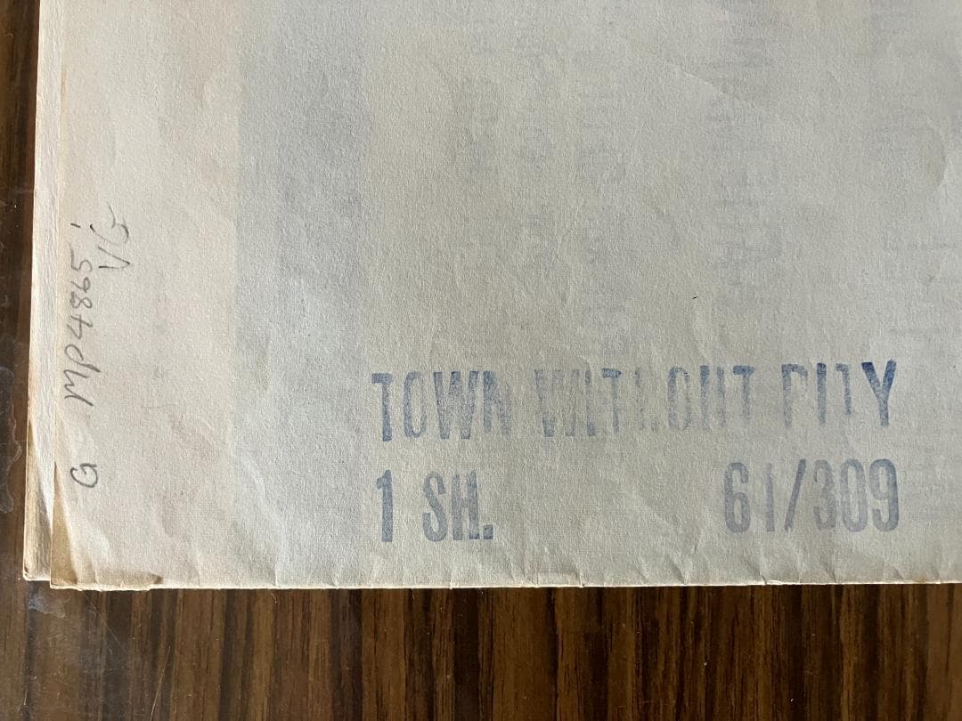 ビンテージポスター 1961年 カークダグラス 非情の町 ブライアンセッツァー