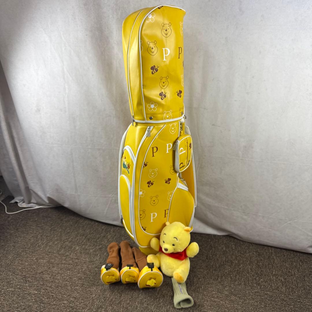 Disney ディズニー くまのプーさん キャディバッグ フード付き ポーチ