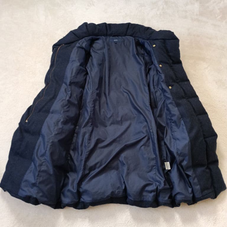 美品✨シップス 高級 シルク カシミヤ ショールカラー ダウンコート M