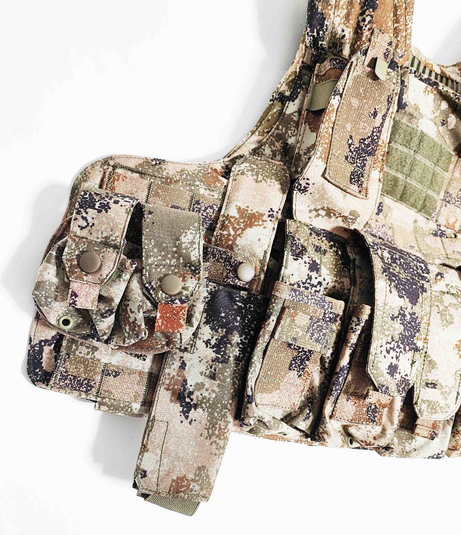 中国軍 中国人民解放軍 21式 星空荒漠迷彩 プレートキャリア 実物生地