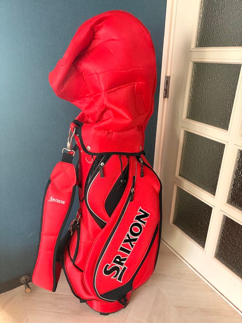 Srixon ゴルフバッグ 赤色 SRIXON ダンロップ DUNLOP スリクソン ゴルフバッグ・ケース スタンド