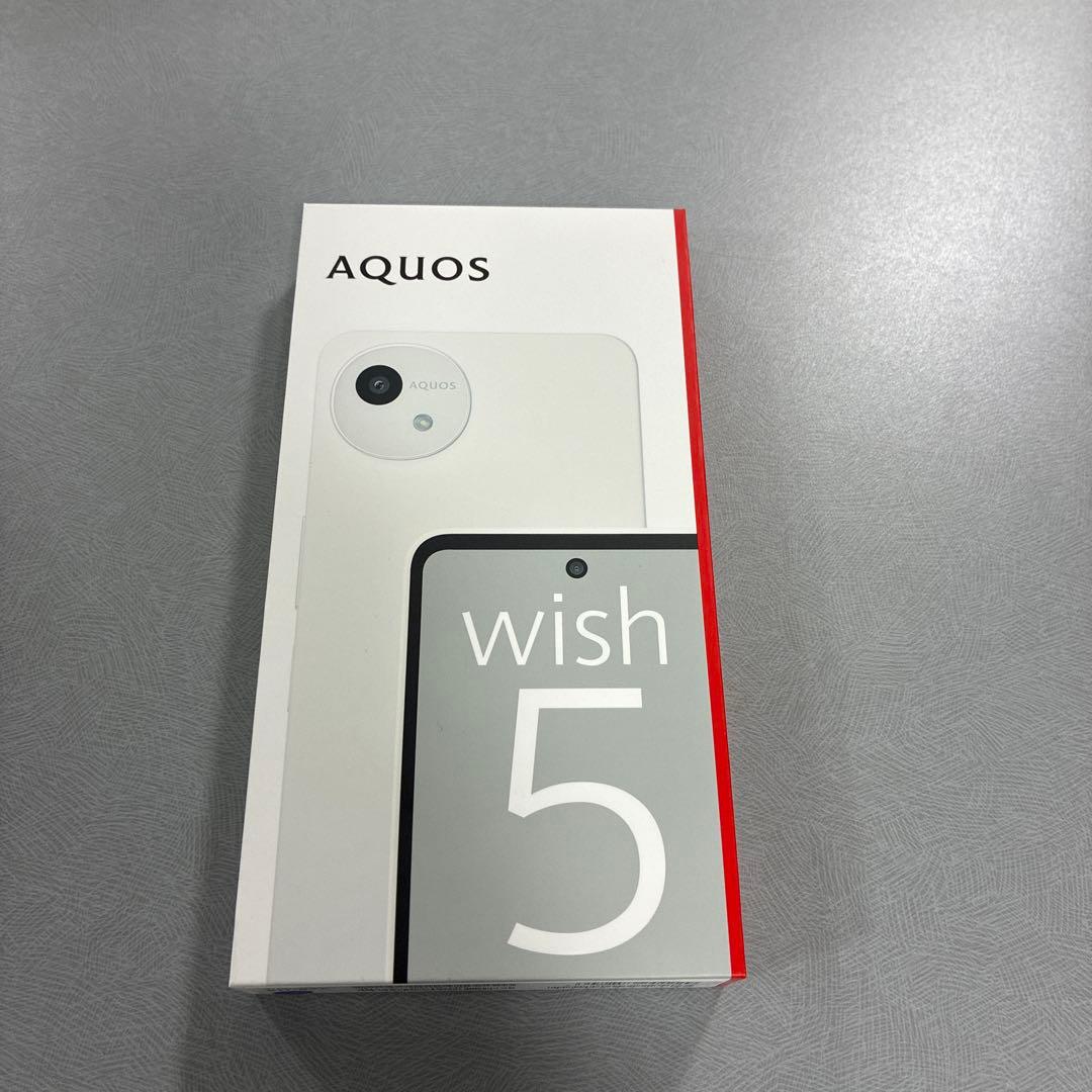 新品未開封 AQUOS wish 5 SH-52F 本体 白 - メルカリ