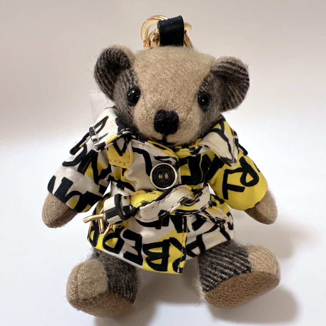 《美品》バーバリー トーマスベア キーリング キーホルダー キーチャーム クマ