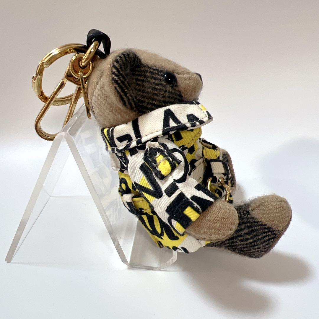 《美品》バーバリー トーマスベア キーリング キーホルダー キーチャーム クマ
