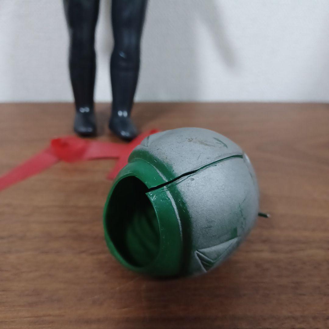 無版権 パチもの「仮面ライダー」風の面取れ希少ソフビフィギュア 無