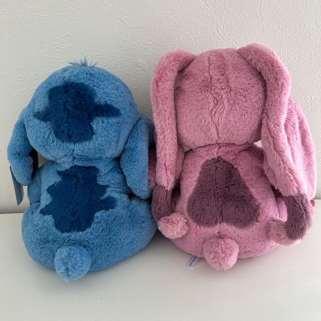 ディズニー ぬいぐるみ フラッフィープラッシー スティッチ エンジェル ふわふわ