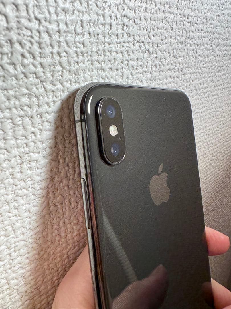 美品iPhoneX 64GB スペースグレイ シャッター音なしSIMフリーの通販は