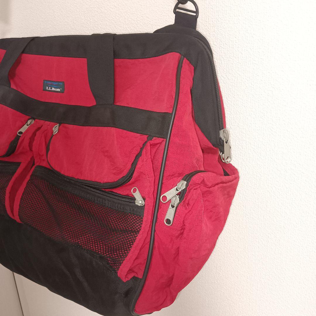 L.L.Bean ボストンバッグ赤 90s エルエルビーン