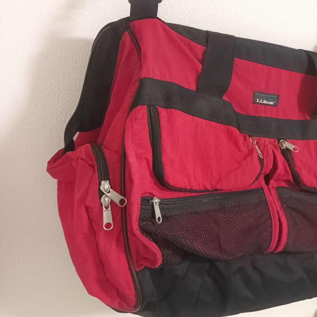 L.L.Bean ボストンバッグ赤 90s エルエルビーン