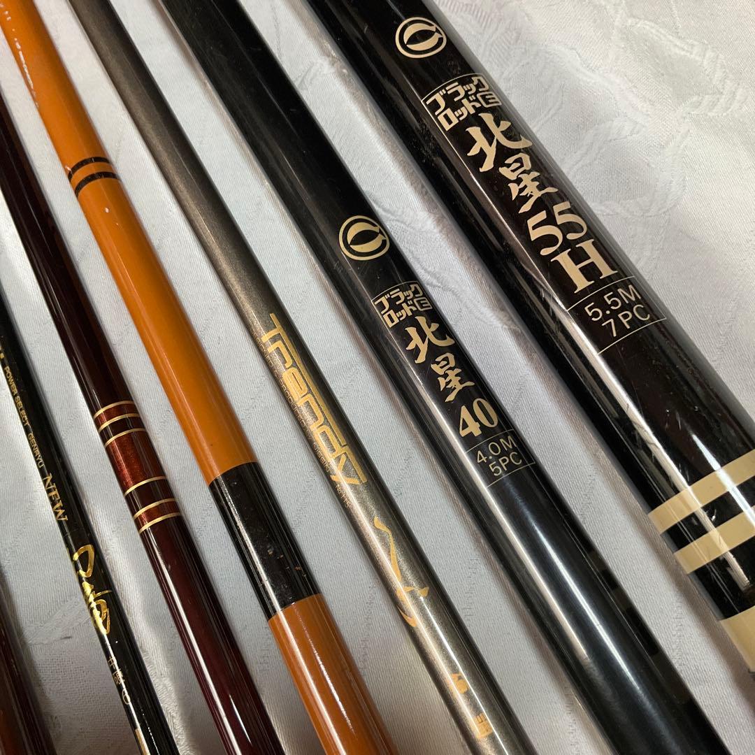 釣り具まとめ売り、へら竿、のべ竿、振り出し竿、リメイク竿、（グラス