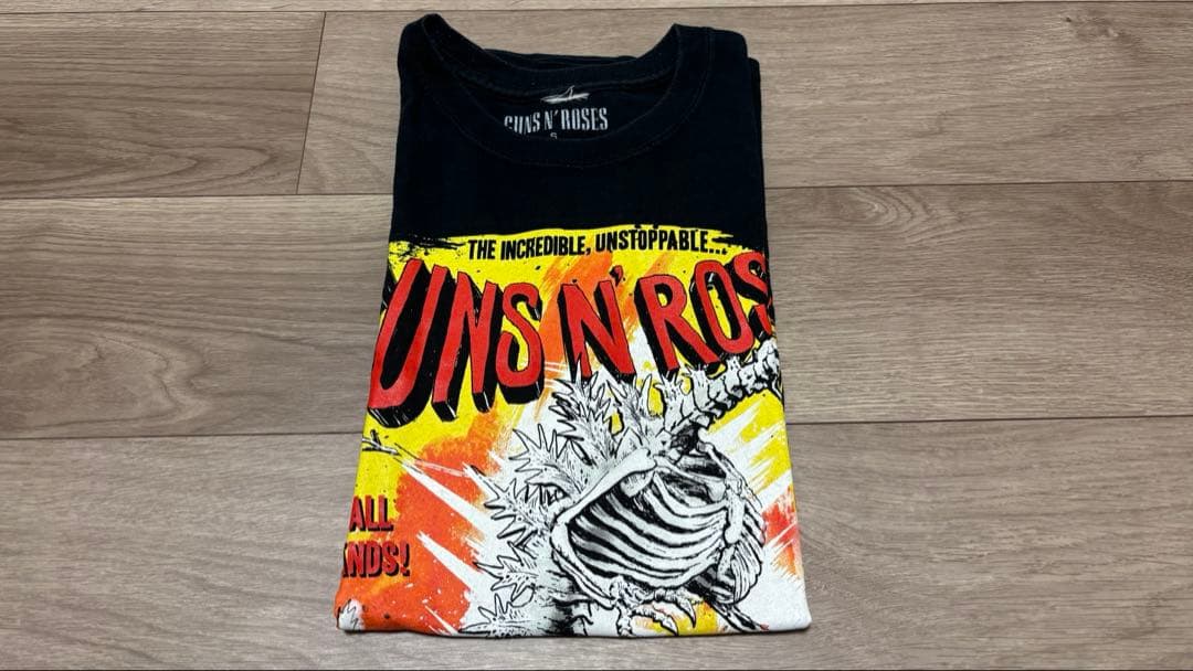 Guns N' Roses ガンズ公式バンドTゴジラ ツアーTシャツ2017レア
