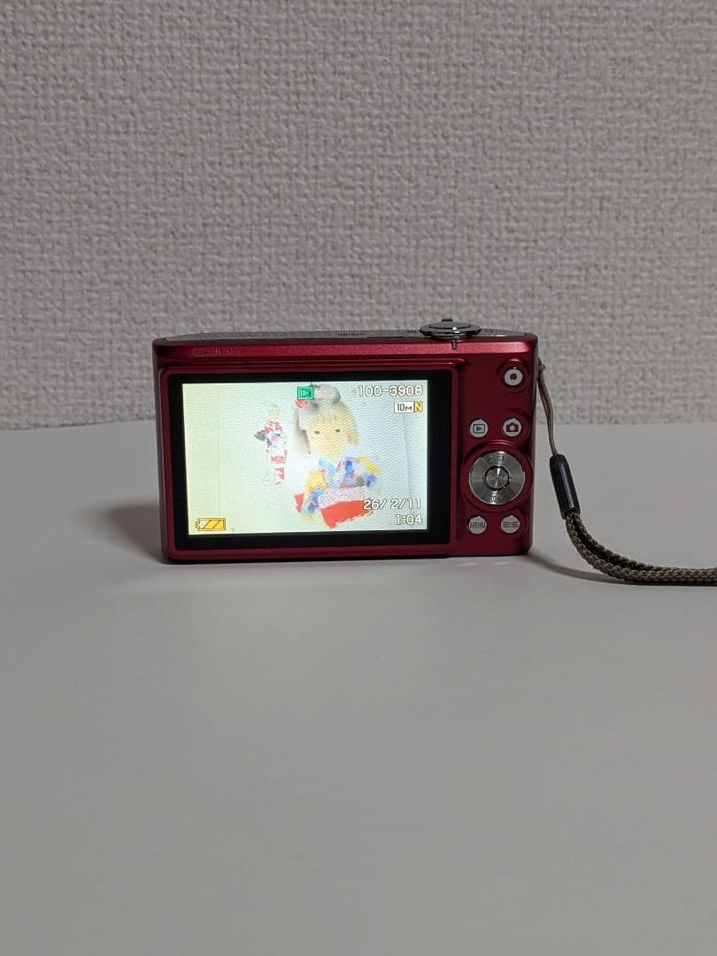 CASIO EXILIM EX-Z200 赤 CCD オールドコンデジ 充電器付 - メルカリ