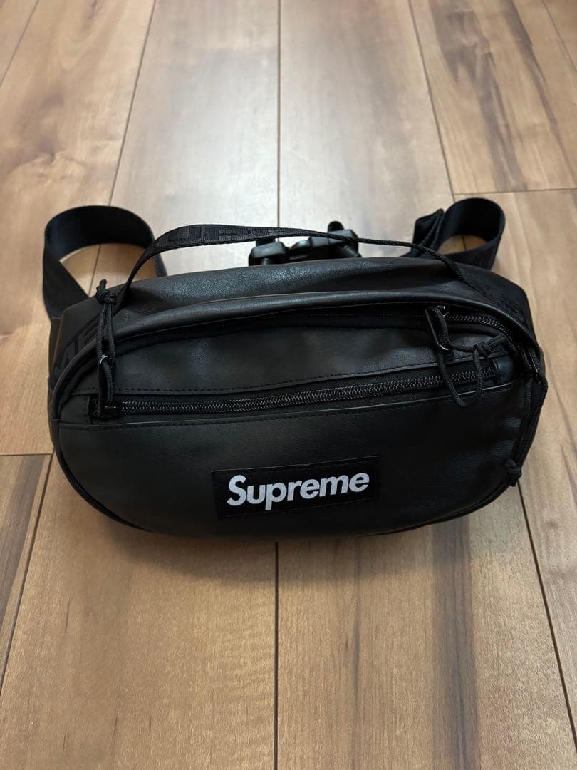 【美品】Supreme レザーウエストバッグ ブラック 楽天市場】Supreme / シュプリームLeather Waist Bag / レザー