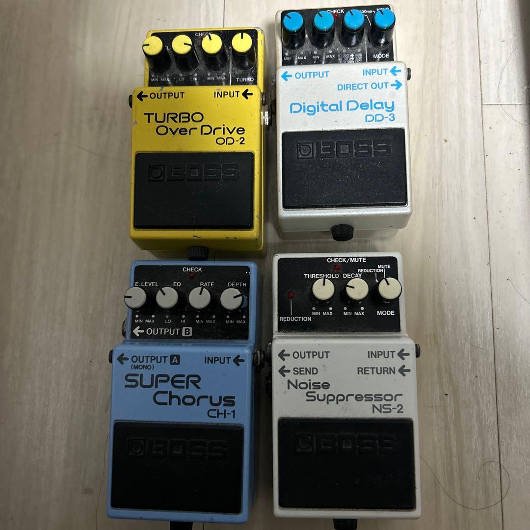 BOSS ギターエフェクターセット od-2 dd-3 ch-1 ns-2