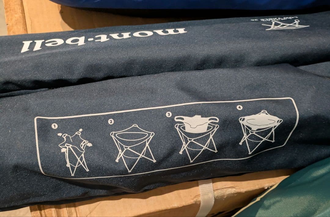 3点セット mont-bell G.D. TOILET'S CHAIR ネイビー - メルカリ