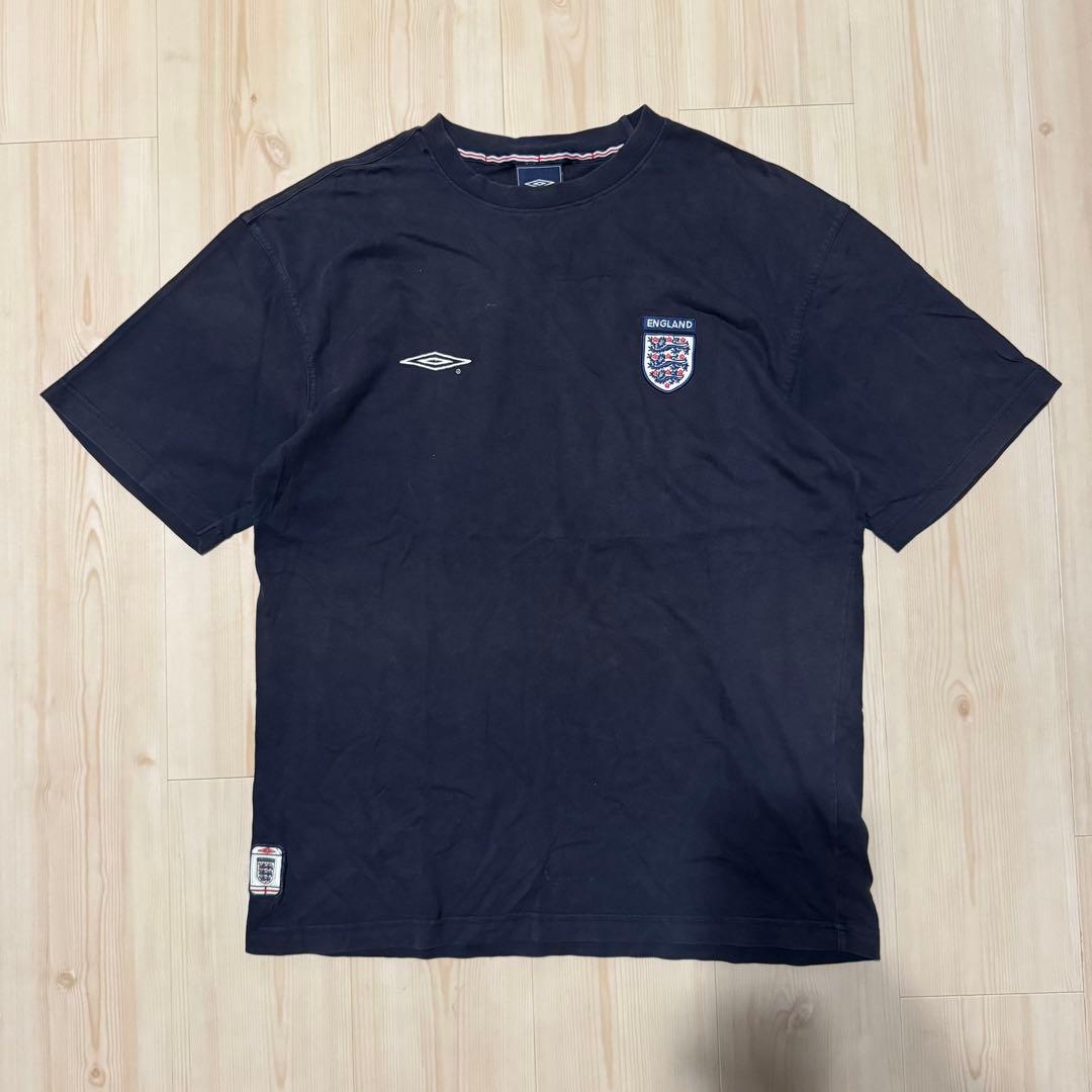 ウェア 90s~ old UMBRO ENGLAND T-shirt uniform Vintage 90's England National Team football cotton training shirt