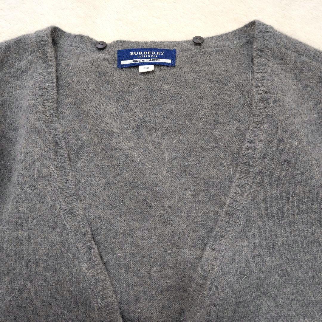 バーバリーブルーレーベル ラビットファー付きボレロ アンゴラ混