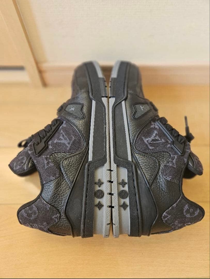 ルイヴィトン スニーカー メンズ LV レザー×デニム モノグラム 26.5cm