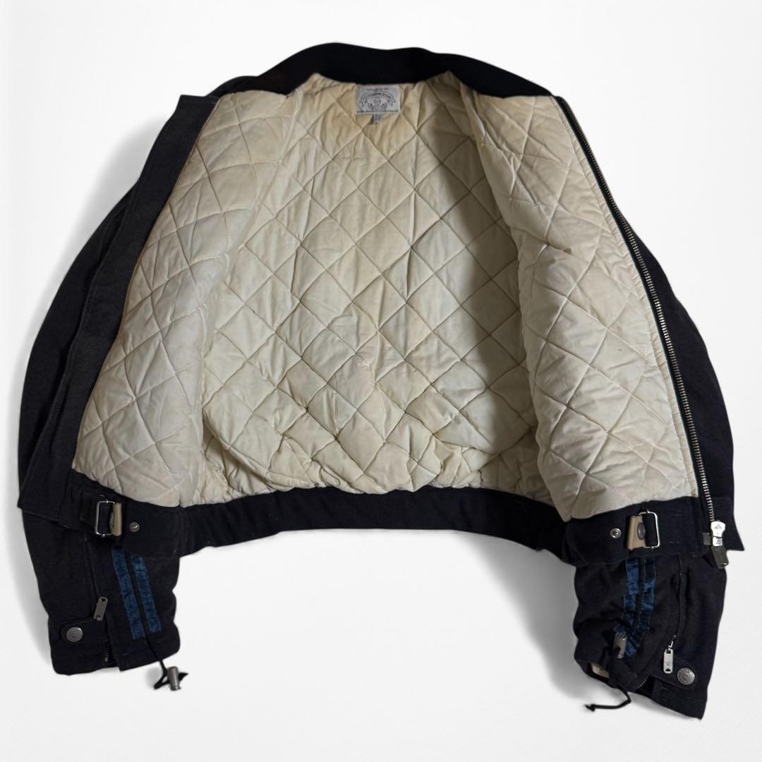 93AW Armani jeans arm cinch patch bomber - メルカリ