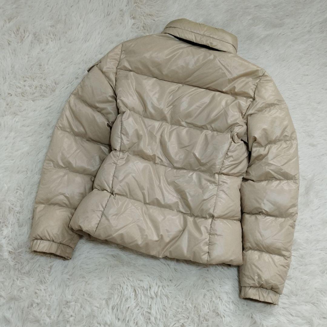 18242✨モンクレール BADIA ビッグロゴ ダウンジャケット ベージュ