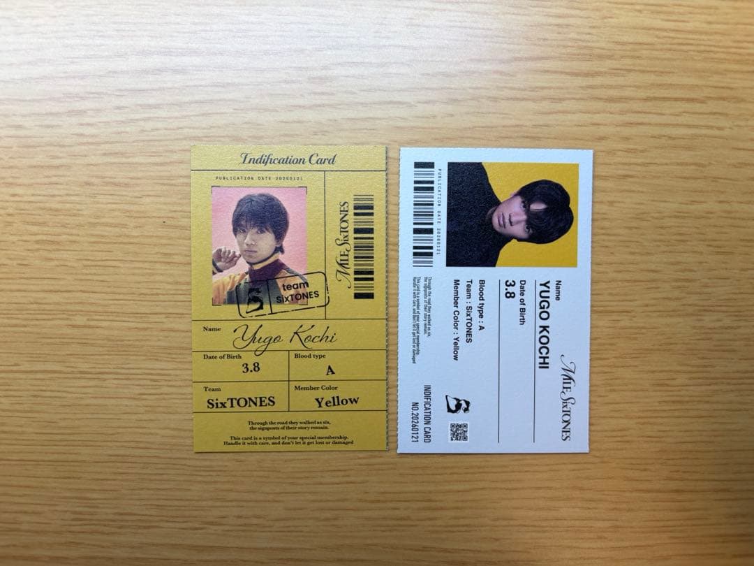 MILE SixTONES -Best Tracks- 高地優吾IDカード - メルカリ