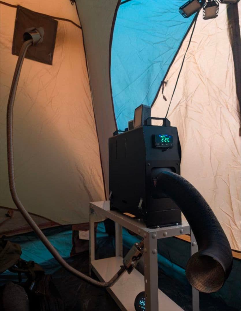 快適安全暖かテント コールマンCUBICDOMEPLUS（中古）FFヒーター