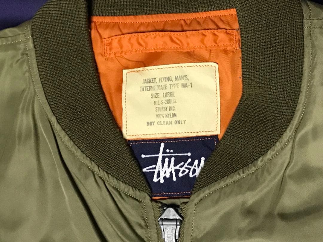 ステューシー STUSSY 2000年 横浜チャプト限定 MA-1 Lサイズ - メルカリ