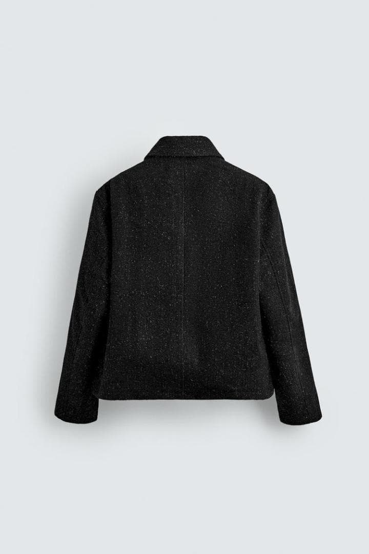 ZARA ザラ シャイニーテクスチャージャケット M - メルカリ