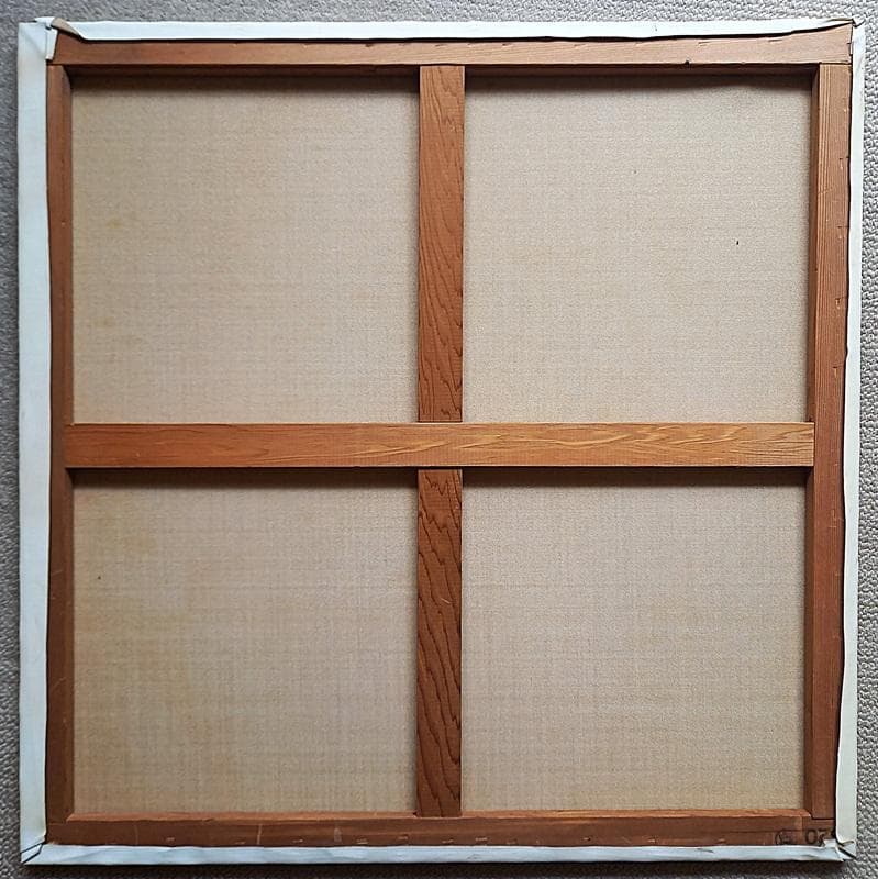 二元会常任委員審 奥野北雄 二元会総理大臣賞 油彩画直筆　S20号　額なし