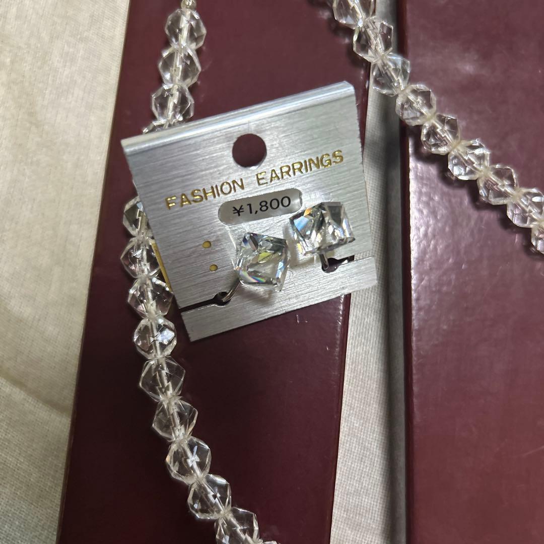 ☆高島屋 クリスタルビーズ ネックレス☆ - メルカリ