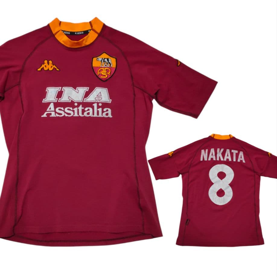 イタリア製 ASローマユニフォーム 中田英寿 背番号8 kappa 00/01