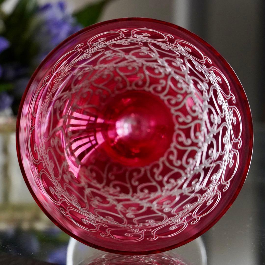 美品☆オールドバカラBACCARAT金赤☆レッド☆シャトーブリアン ワイン