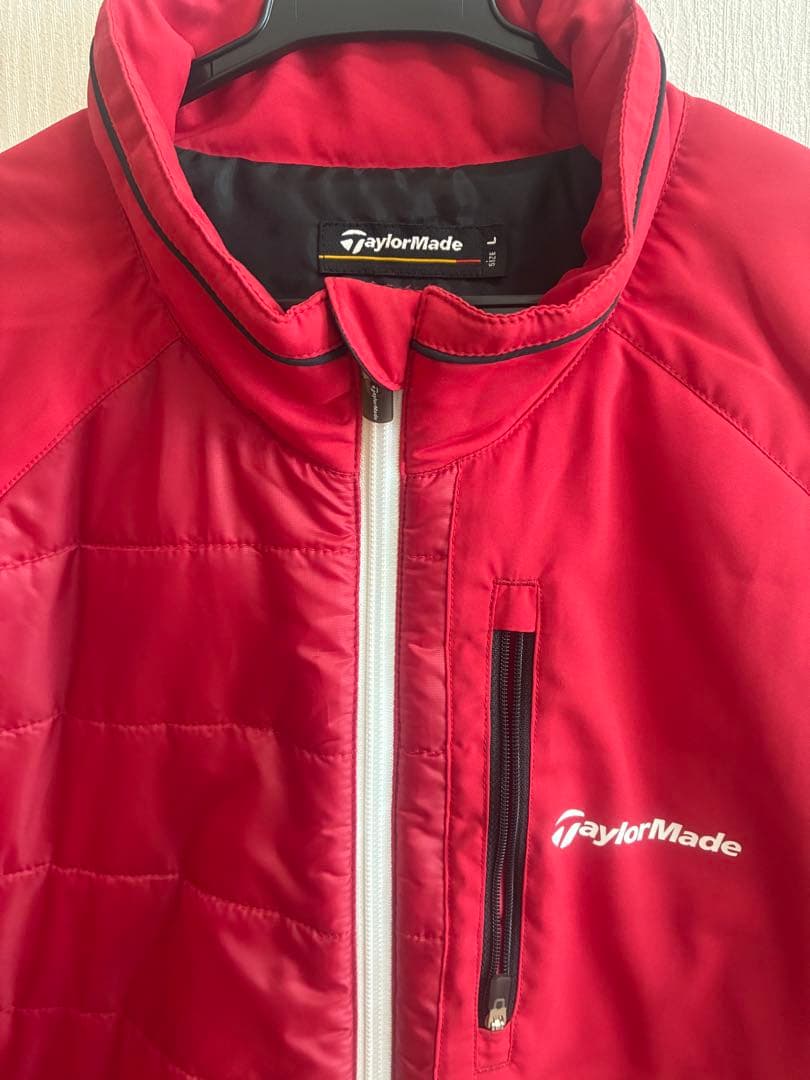 TaylorMade メンズ 中綿ジャケット 軽量 Lサイズ レッド 美品 - メルカリ