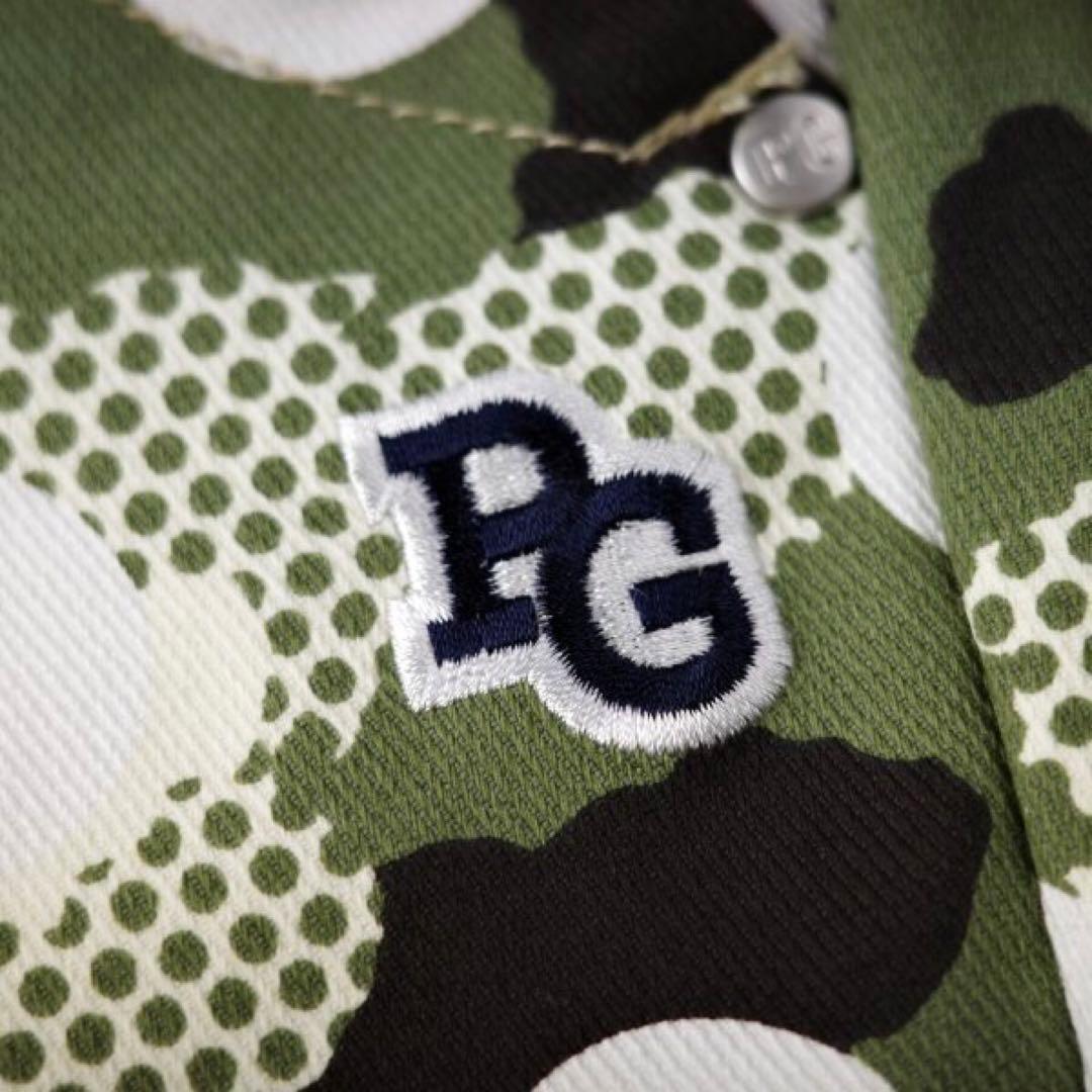 PEARLY GATES】レディース ドットカモ柄ストレッチロングパンツ0番S