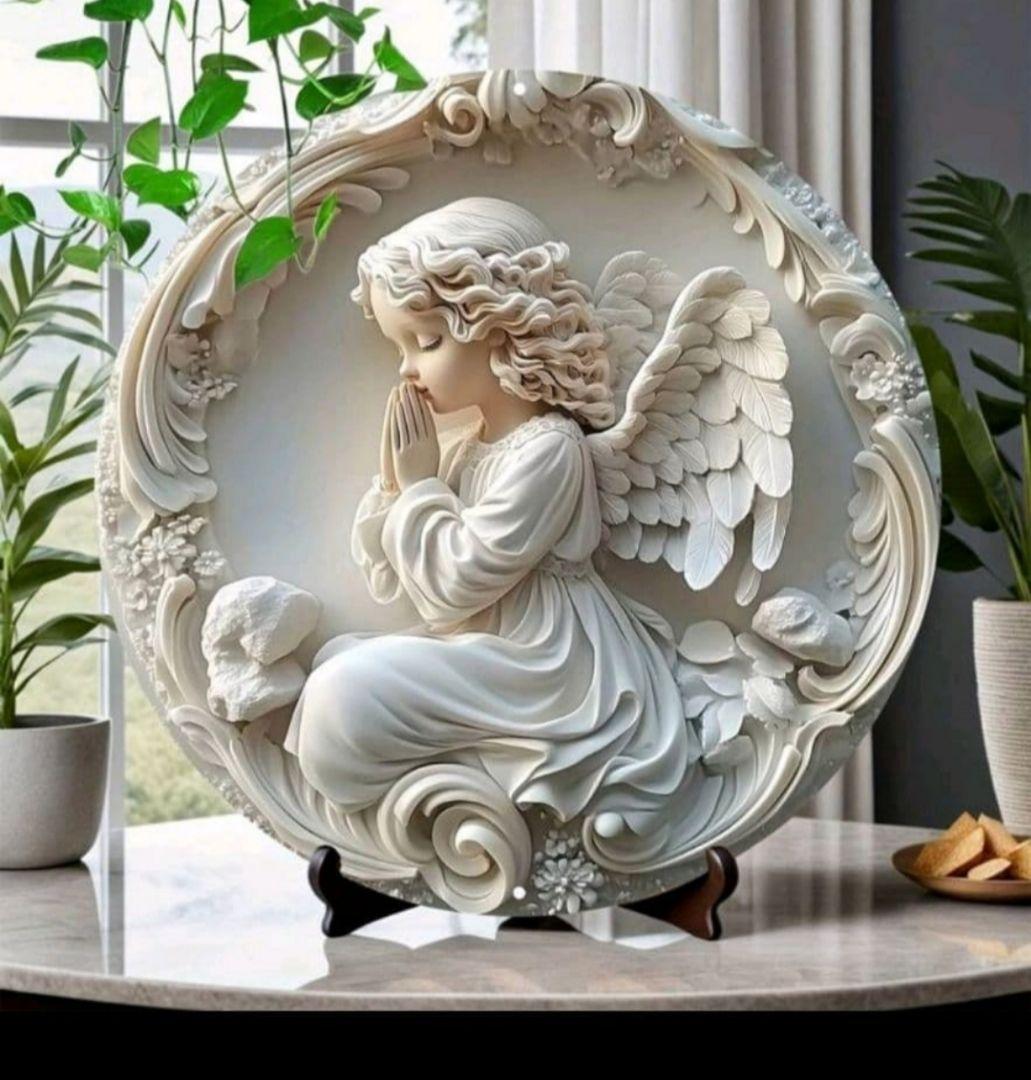 天使の3Dレリーフ壁掛け装飾・ウォールアート - メルカリ