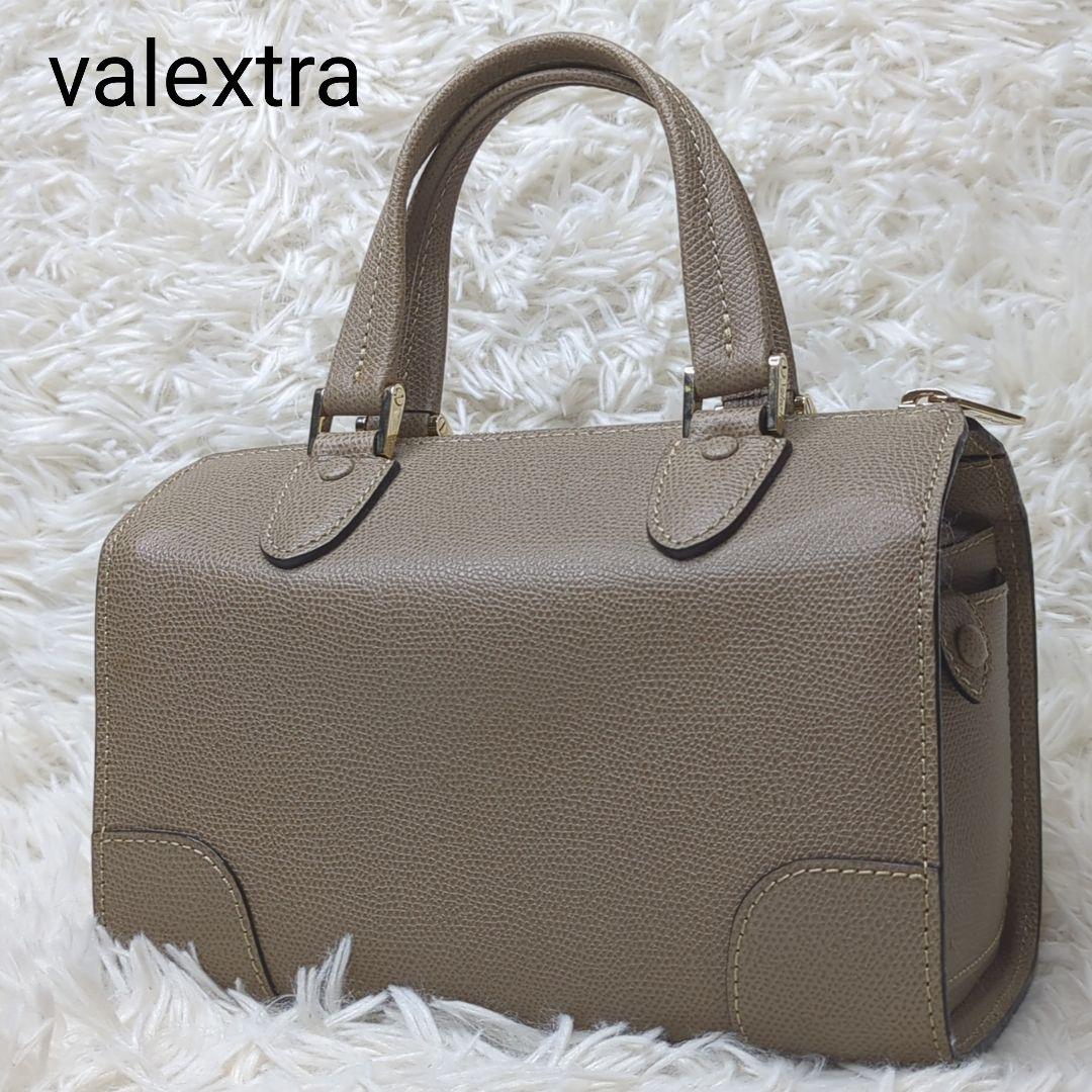 極美品✨ヴァレクストラ バビラ ハンドバッグ ミニボストン レザー